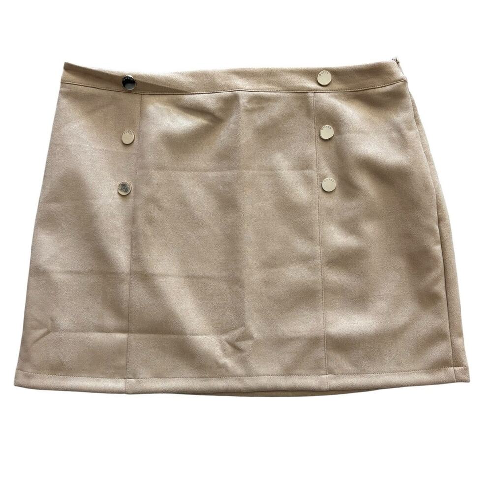 GUESS REIKI SUEDE SKIRT CREAM NWT SIZE XL